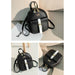 Women's Mini Backpack Luxury PU Leather Cute Graceful Small Bow-knot Leaf Bags