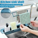 Telescopic Sink Shelf Kitchen Soap Sponge Holder Sink Drain Rack