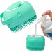Pet Brush Massage Comb Grooming Scrubber Bathing Soft Silicone Rubber Brushes