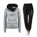 Women Casual Pullovers Hoodies & Elastic Waist Jogger Pants Tracksuit Sets