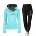 Women Casual Pullovers Hoodies & Elastic Waist Jogger Pants Tracksuit Sets