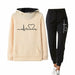 Women Casual Pullovers Hoodies & Elastic Waist Jogger Pants Tracksuit Sets