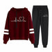 Women Casual Pullovers Hoodies & Elastic Waist Jogger Pants Tracksuit Sets
