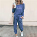 Women Casual Pullovers Hoodies & Elastic Waist Jogger Pants Tracksuit Sets