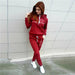 Women Casual Pullovers Hoodies & Elastic Waist Jogger Pants Tracksuit Sets
