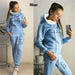 Women Casual Pullovers Hoodies & Elastic Waist Jogger Pants Tracksuit Sets