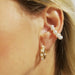 New Fashion Pearl Ear Cuff Bohemia Stackable C Shaped CZ Rhinestone Small Earrings