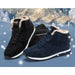 Men Women Boots Winter Shoes Fashion Sneakers Ankle Men Boots Black Blue Footwear