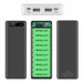 30000mAh Micro Type C Dual USB Ports Powerbank Case 10*18650 Battery Digital Display Power Bank Kit