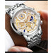 New Fashion Men's Watch Stainless Steel Luxury Waterproof  Wristwatch