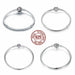 925 Sterling Silver Bracelet Barrel Snap Clasp Cubic Zirconia Bangle Charm Bracelet