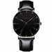 Minimalist Men's Fashion Ultra Thin Wristwatch Stainless Steel Mesh Belt Watches