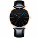 Minimalist Men's Fashion Ultra Thin Wristwatch Stainless Steel Mesh Belt Watches