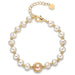 14K Gold Filled Charm Bracelet Natural Freshwater Pearl Charm Bracelet Women Jewelry