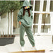 Women Elegant Solid Sets Hoodie Sweatshirts And Long Pant Fashion Two Pieces Set