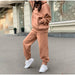 Women Elegant Solid Sets Hoodie Sweatshirts And Long Pant Fashion Two Pieces Set