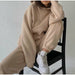 Women Elegant Solid Sets Hoodie Sweatshirts And Long Pant Fashion Two Pieces Set