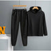 Women Elegant Solid Sets Hoodie Sweatshirts And Long Pant Fashion Two Pieces Set