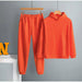 Women Elegant Solid Sets Hoodie Sweatshirts And Long Pant Fashion Two Pieces Set