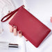 Ladies Mini Clutch Bag PU Leather Designer Zipper Clutch Handbags