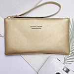 Ladies Mini Clutch Bag PU Leather Designer Zipper Clutch Handbags