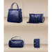 Women Composite Stone Pattern Shoulder Bag 6 Pcs Set PU Designer Leather Luxury Handbags