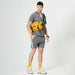 Casual Tracksuit Men 2 Piece Fashion Sets Summer Short Sleeve T-Shirt Shorts Set