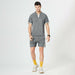 Casual Tracksuit Men 2 Piece Fashion Sets Summer Short Sleeve T-Shirt Shorts Set