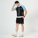 Summer Men Casual Set Street-wear New Casual Patchwork T-shirt Shorts Set