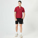 Summer Men Casual Set Street-wear New Casual Patchwork T-shirt Shorts Set