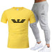 Men's Fashion Sportswear Two-Pieces Set Running And Jogging Fitness wear
