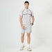 Men Sweatsuit Casual Sportswear Breathable Short Sleeve T-Shirts Shorts Set