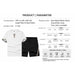 Men Tracksuit Set Casual Short Sleeve Shirt Shorts Set Summer Breathable Sportswear