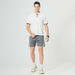 Men Patchwork Casual T-Shirt Shorts Set Quick-Dry Sportswear 2 Pic Set