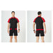 Men Patchwork Casual T-Shirt Shorts Set Quick-Dry Sportswear 2 Pic Set