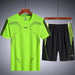 Men Fashion Style Breathable Running Suit Quick Drying T-Shirts Shorts Sportswear Set