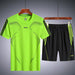 Men Fashion Style Breathable Running Suit Quick Drying T-Shirts Shorts Sportswear Set