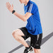 Men Fashion Style Breathable Running Suit Quick Drying T-Shirts Shorts Sportswear Set