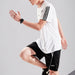 Men Fashion Style Breathable Running Suit Quick Drying T-Shirts Shorts Sportswear Set