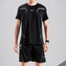 Men Fashion Style Breathable Running Suit Quick Drying T-Shirts Shorts Sportswear Set