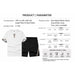 Casual Tracksuit Men 2 Piece Fashion Sets Summer Short Sleeve T-Shirt Shorts Set