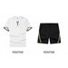 Casual Tracksuit Men 2 Piece Fashion Sets Summer Short Sleeve T-Shirt Shorts Set