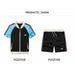 Summer Men Casual Set Street-wear New Casual Patchwork T-shirt Shorts Set