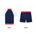 Summer Men Casual Set Street-wear New Casual Patchwork T-shirt Shorts Set