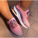 Women Colorful Cool Sneaker Ladies Lace Up Vulcanized Casual Flat Comfort Shoes