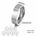 Stainless Steel Couple Rings Silver Color Supernatural Cross Wedding Bands Unisex Jewelry