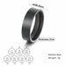 Stainless Steel Couple Rings Silver Color Supernatural Cross Wedding Bands Unisex Jewelry