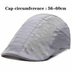 Casual Beret Hat Flat Cap Gatsby Hat Adjustable Breathable Mesh Fashion Caps