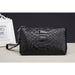 Genuine Leather Designer Day Clutches Crocodile Pattern Women Wrist Bag