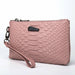Genuine Leather Designer Day Clutches Crocodile Pattern Women Wrist Bag